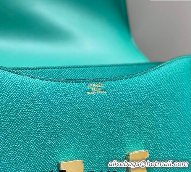 Top Design Hermes Classic Constance Bag 23cm in Epsom Leather H3038 Verona Green/Gold 2023