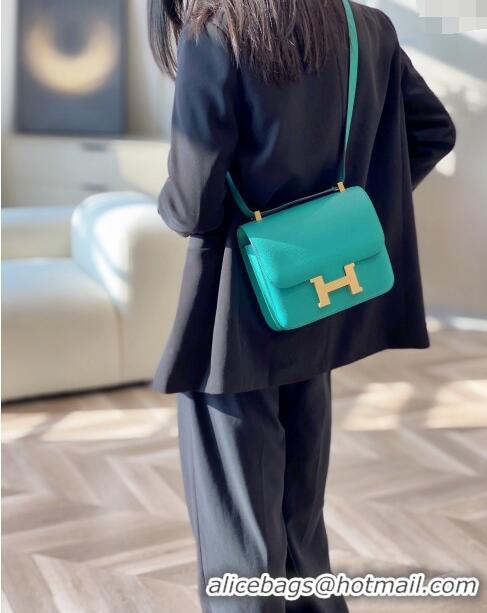 Top Design Hermes Classic Constance Bag 23cm in Epsom Leather H3038 Verona Green/Gold 2023