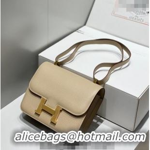 Top Quality Hermes Classic Constance Bag 23cm in Epsom Leather H3038 Coat Grey/Gold 2023