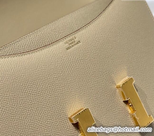 Top Quality Hermes Classic Constance Bag 23cm in Epsom Leather H3038 Coat Grey/Gold 2023