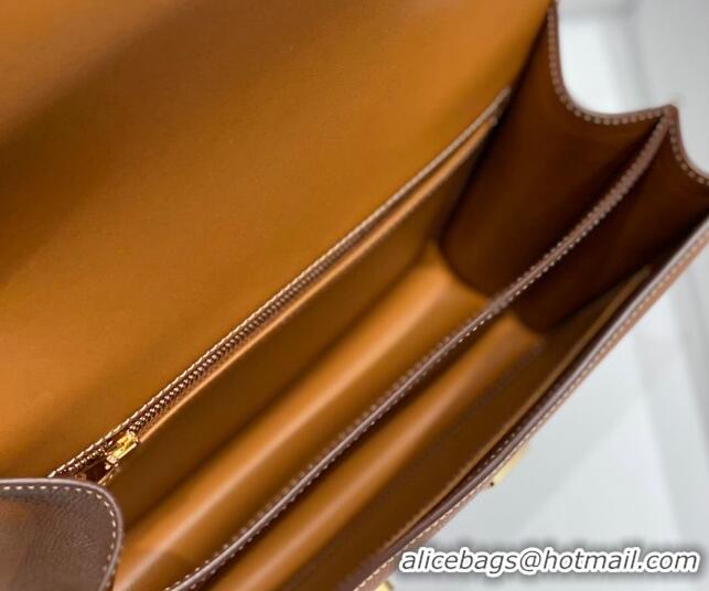 Well Crafted Hermes Classic Constance Bag 23cm in Epsom Leather H3038 Golden Brown 2023