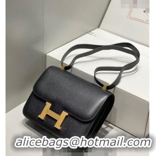 Reasonable Price Hermes Classic Constance Bag 23cm in Epsom Leather H3038 Black/Gold 2023