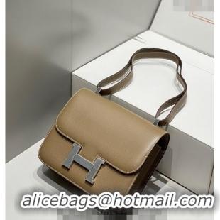 Grade Design Hermes Classic Constance Bag 23cm in Epsom Leather H3038 Elephant Grey/Silver 2023