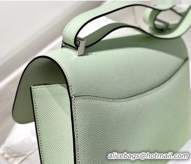 Well Crafted Hermes Constance Bag 23cm in Epsom Leather with Mirror H3038 Bubble Green/Silver 2023 ( Half Handmade)