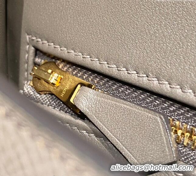 Top Quality Hermes Constance Bag 23cm in Epsom Leather with Mirror H3038 Etain/Grey/Gold 2023 NEW ( Half Handmade)