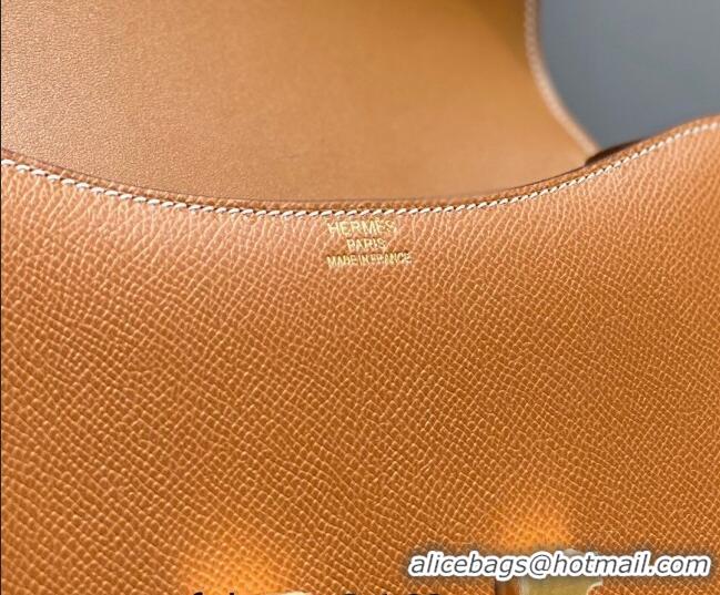 Well Crafted Hermes Constance Bag 23cm in Epsom Leather with H3038 Mirror Brown/Gold 2023 NEW ( Half Handmade)