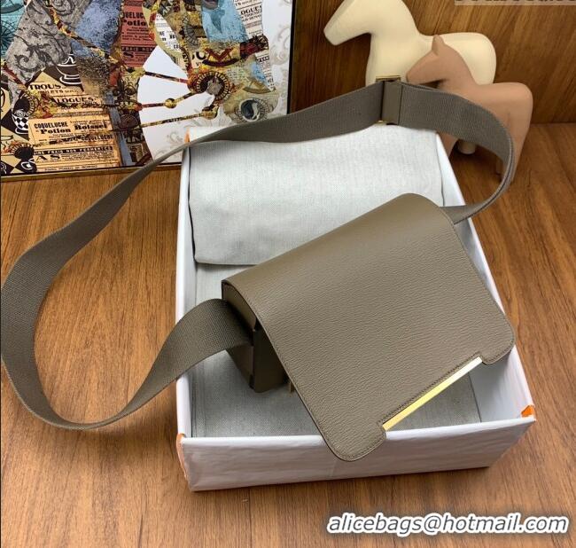 Buy Cheap Hermes Geta Bag in Chevre Mysore Leather H2903 Etoupe Grey 2023 (All Handmade)