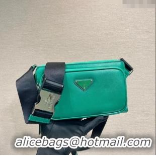 Top Quality Prada Saffiano Leather Belt bag 2VH156 Green 2023