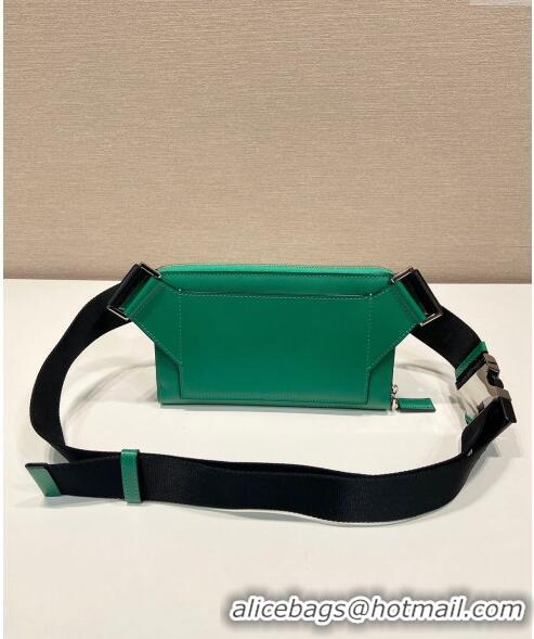 Top Quality Prada Saffiano Leather Belt bag 2VH156 Green 2023