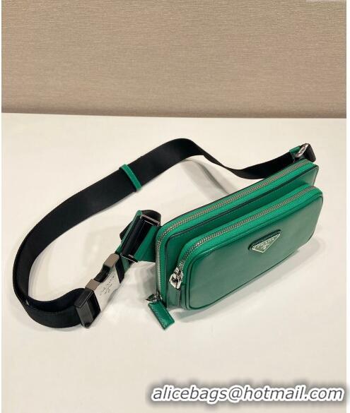 Top Quality Prada Saffiano Leather Belt bag 2VH156 Green 2023