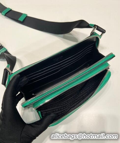 Top Quality Prada Saffiano Leather Belt bag 2VH156 Green 2023