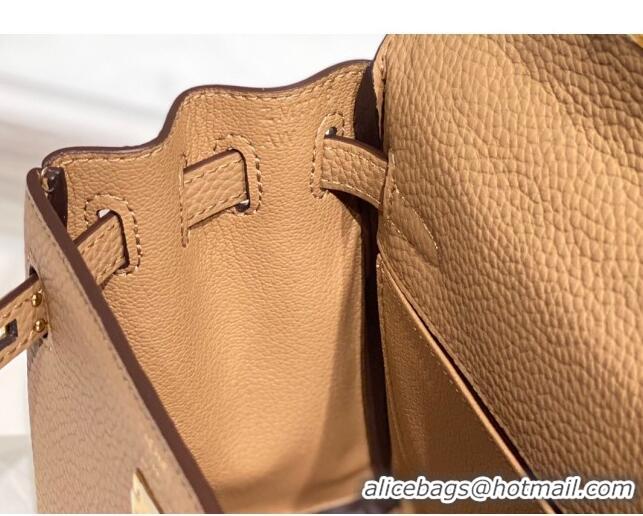 Top Quality Hermes Kelly Mini Bag 20cm in Togo Calfskin H20 Milky Tea Beige 2023