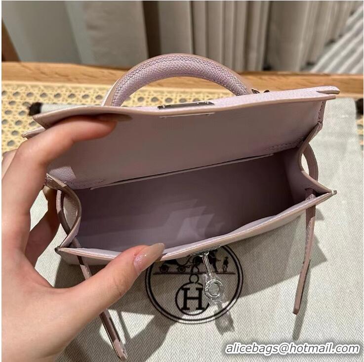 Famous Brand Hermes Kelly Mini Bag 20cm in Togo Calfskin H20 Light Pink 2023