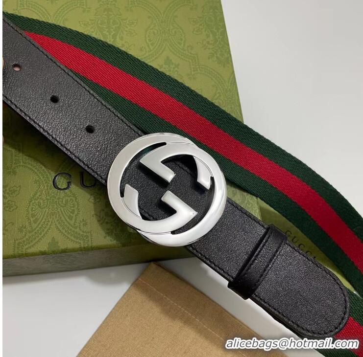 Top Quality Gucci Web Belt with G Buckle Width 40MM GUB0154