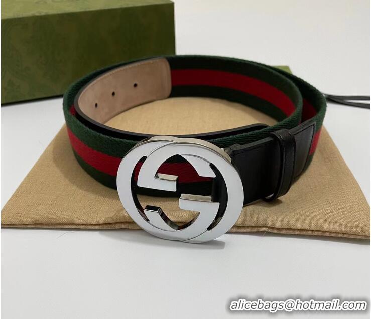 Top Quality Gucci Web Belt with G Buckle Width 40MM GUB0154