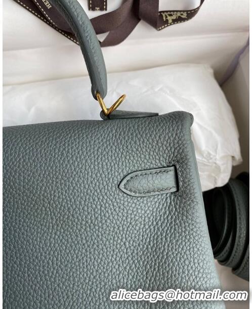 Most Popular Hermes Kelly 25/28cm Bag in Original Togo Leather K2528 Almond/Gold 2024 (Half Handmade)