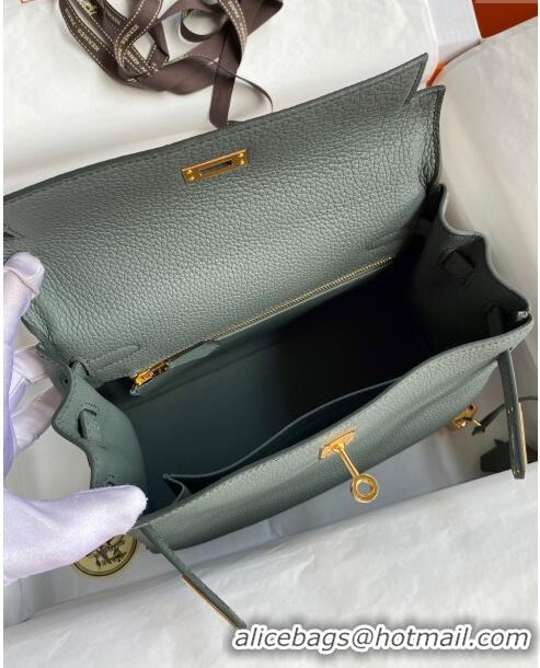 Most Popular Hermes Kelly 25/28cm Bag in Original Togo Leather K2528 Almond/Gold 2024 (Half Handmade)