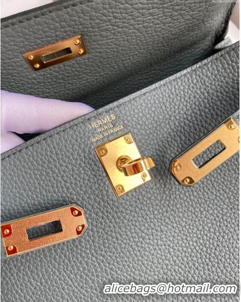 Most Popular Hermes Kelly 25/28cm Bag in Original Togo Leather K2528 Almond/Gold 2024 (Half Handmade)