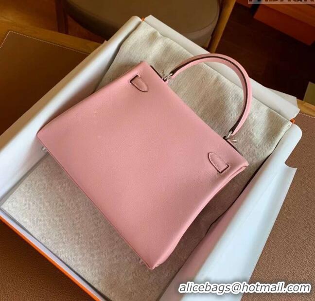 Stylish Grade Hermes Kelly 25/28cm Bag in Original Togo Leather K2528 Rosy/Gold 2024 (Half Handmade)