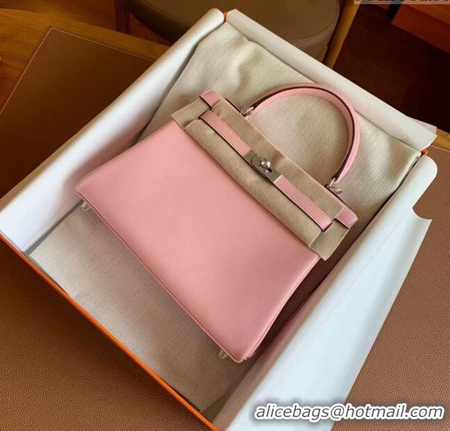 Stylish Grade Hermes Kelly 25/28cm Bag in Original Togo Leather K2528 Rosy/Gold 2024 (Half Handmade)