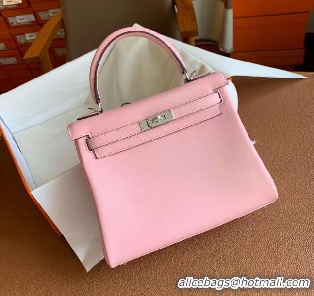 Stylish Grade Hermes Kelly 25/28cm Bag in Original Togo Leather K2528 Rosy/Gold 2024 (Half Handmade)