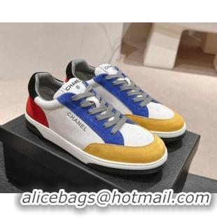 Good Looking Chanel Suede Sneakers Yellow/Other 424152