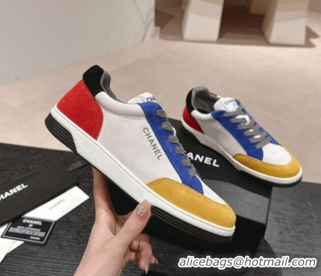 Good Looking Chanel Suede Sneakers Yellow/Other 424152