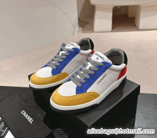 Good Looking Chanel Suede Sneakers Yellow/Other 424152