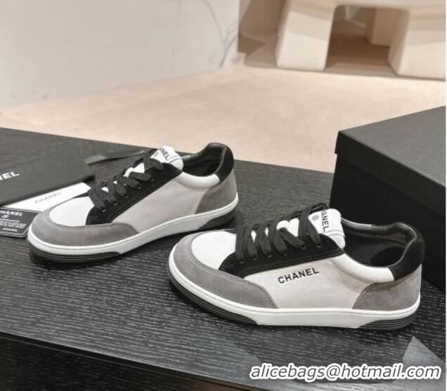 Top Grade Chanel Suede Sneakers Grey/Other 424153