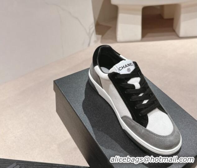 Top Grade Chanel Suede Sneakers Grey/Other 424153