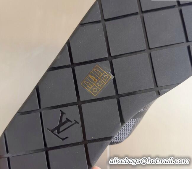 ​Buy Discount Louis Vuitton Men's LV Venice Flat Slide Sandals in Damier Leather L6094 Black 2024