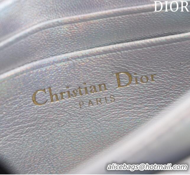 Top Quality Dior My Dior Mini Bag in Cannage Metalic Lambskin 0980 Silver/Gold 2024