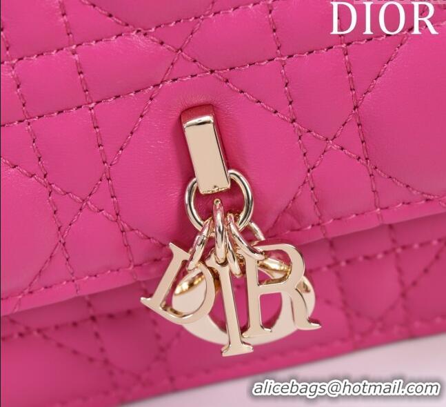 Pretty Style Dior My Dior Mini Bag in Cannage Lambskin 0980 Rosy 2024