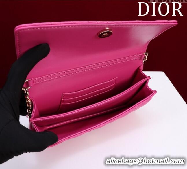 Pretty Style Dior My Dior Mini Bag in Cannage Lambskin 0980 Rosy 2024