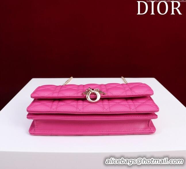 Pretty Style Dior My Dior Mini Bag in Cannage Lambskin 0980 Rosy 2024