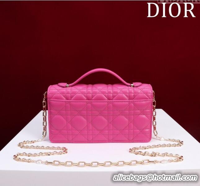 Pretty Style Dior My Dior Mini Bag in Cannage Lambskin 0980 Rosy 2024