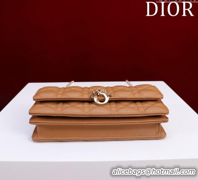 Promotional Dior My Dior Mini Bag in Cannage Lambskin 0980 Brown 2024