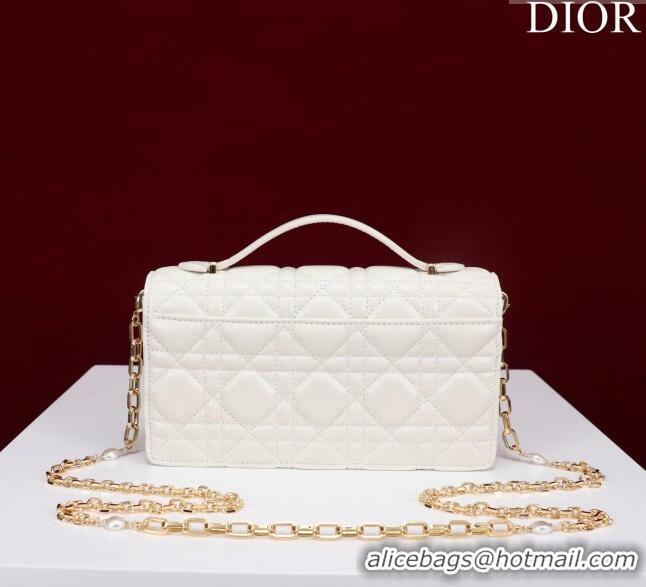 Low Cost Dior My Dior Mini Bag in Cannage Lambskin 0980 White 2024