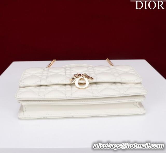 Low Cost Dior My Dior Mini Bag in Cannage Lambskin 0980 White 2024