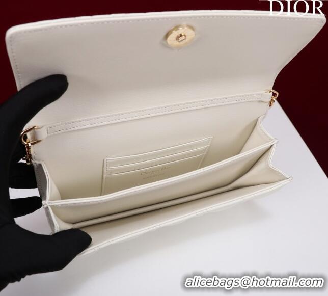 Low Cost Dior My Dior Mini Bag in Cannage Lambskin 0980 White 2024