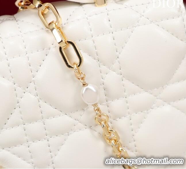 Low Cost Dior My Dior Mini Bag in Cannage Lambskin 0980 White 2024