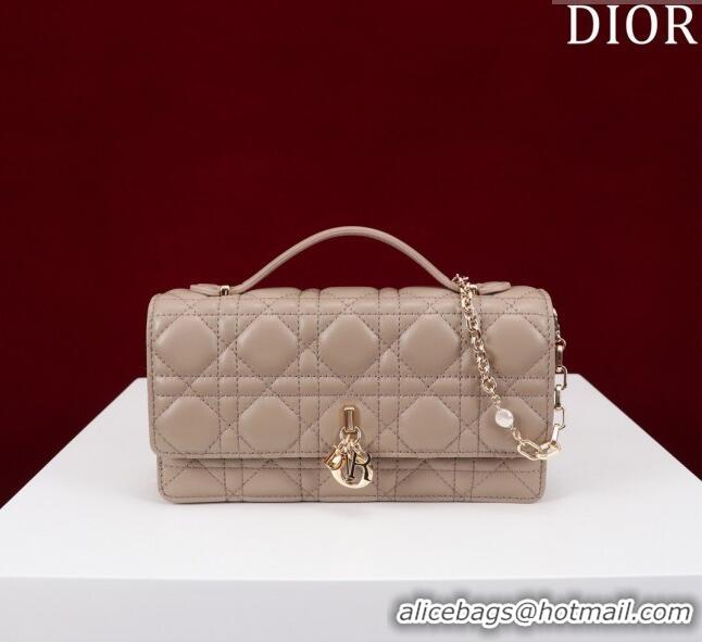 Reasonable Price Dior My Dior Mini Bag in Warm Cannage Lambskin 0980 Taupe 2024