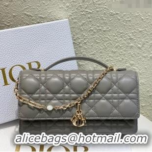 Reasonable Price Dior My Dior Mini Bag in Cannage Lambskin 0980 Grey 2024