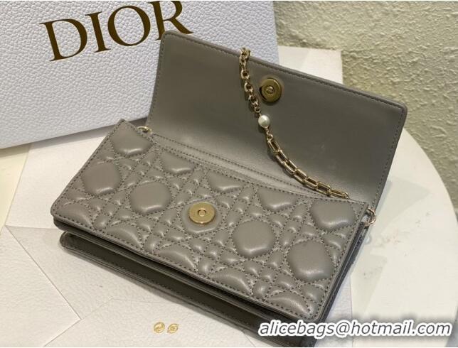 Reasonable Price Dior My Dior Mini Bag in Cannage Lambskin 0980 Grey 2024