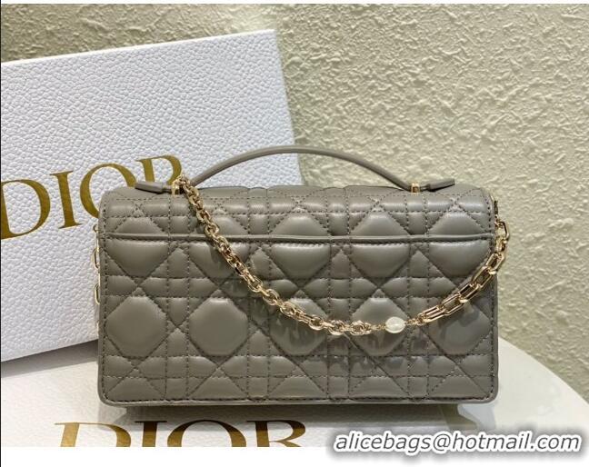 Reasonable Price Dior My Dior Mini Bag in Cannage Lambskin 0980 Grey 2024