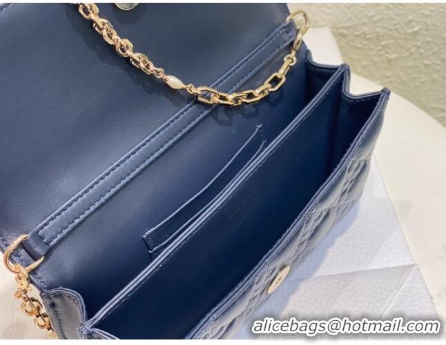 Most Popular Dior My Dior Mini Bag in Cannage Lambskin 0980 Navy Blue 2024