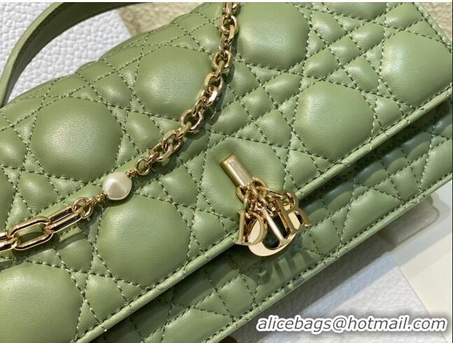 Reasonable Price Dior My Dior Mini Bag in Cannage Lambskin 0980 Green 2024