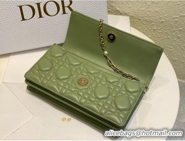 Reasonable Price Dior My Dior Mini Bag in Cannage Lambskin 0980 Green 2024