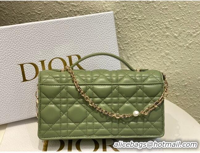 Reasonable Price Dior My Dior Mini Bag in Cannage Lambskin 0980 Green 2024