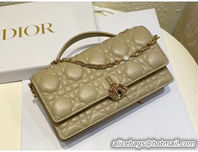 Top Design Dior My Dior Mini Bag in Cannage Lambskin 0980 Apricot 2024